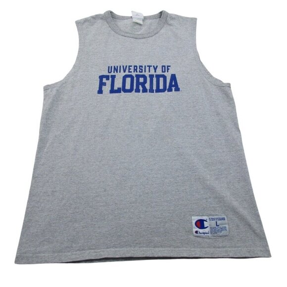 Champion Tank Top Mens Large Gray‎ Athletic Fit Sleeveless University of Florida - Picture 1 of 11